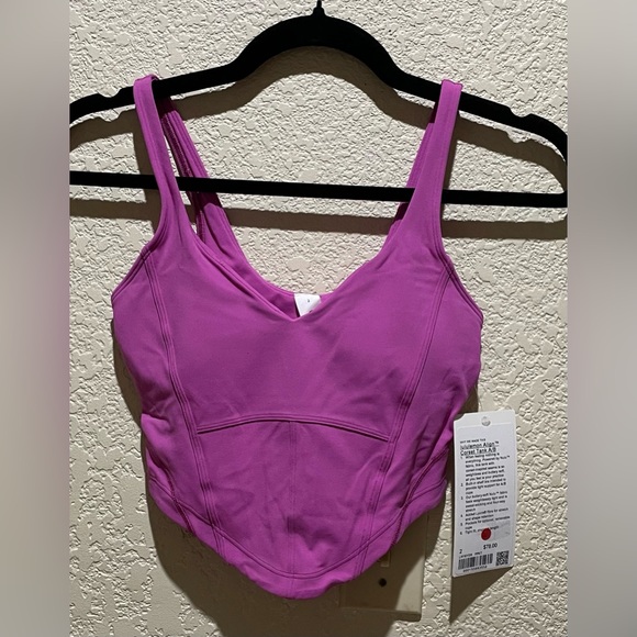 Lululemon NEW Align Corset Tank Top Light Support A/B cup Maroon Pink Size 2 - Picture 3 of 6